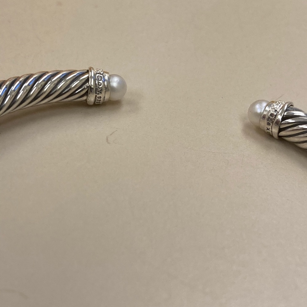 David yurman 5mm bracelet with pearl - Picture 6 of 7